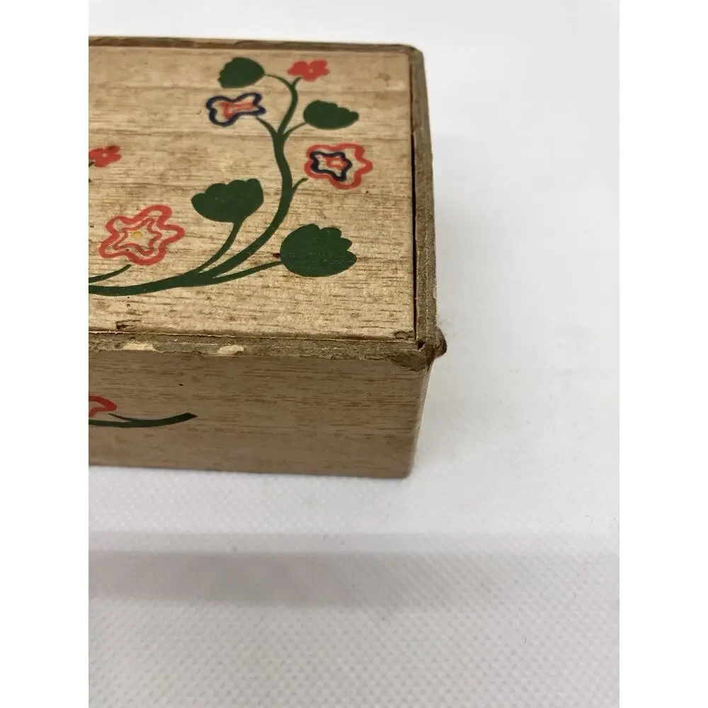 Old Spice Vanity Soap Cardboard Box Only Folkart Early American USA Made Vintage